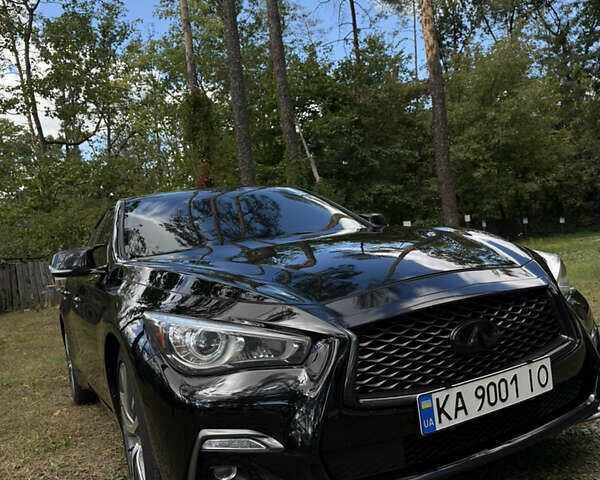 Черный Инфинити Q50, объемом двигателя 3 л и пробегом 92 тыс. км за 19800 $, фото 3 на Automoto.ua