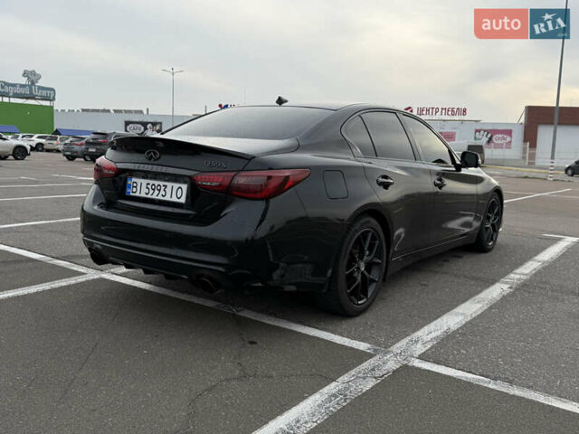 Чорний Інфініті Q50, об'ємом двигуна 3 л та пробігом 115 тис. км за 22000 $, фото 3 на Automoto.ua