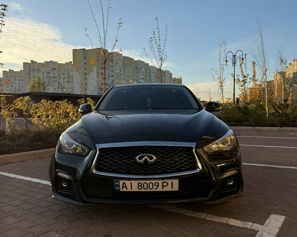 Чорний Інфініті Q50, об'ємом двигуна 3 л та пробігом 82 тис. км за 23000 $, фото 1 на Automoto.ua