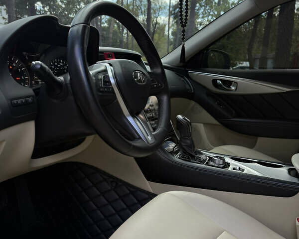 Черный Инфинити Q50, объемом двигателя 3 л и пробегом 92 тыс. км за 19800 $, фото 23 на Automoto.ua