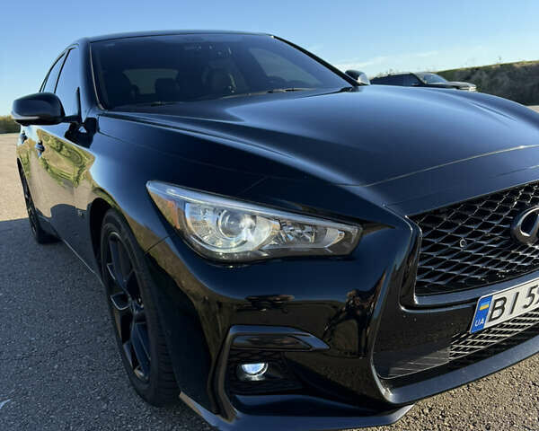 Черный Инфинити Q50, объемом двигателя 3 л и пробегом 114 тыс. км за 23700 $, фото 5 на Automoto.ua