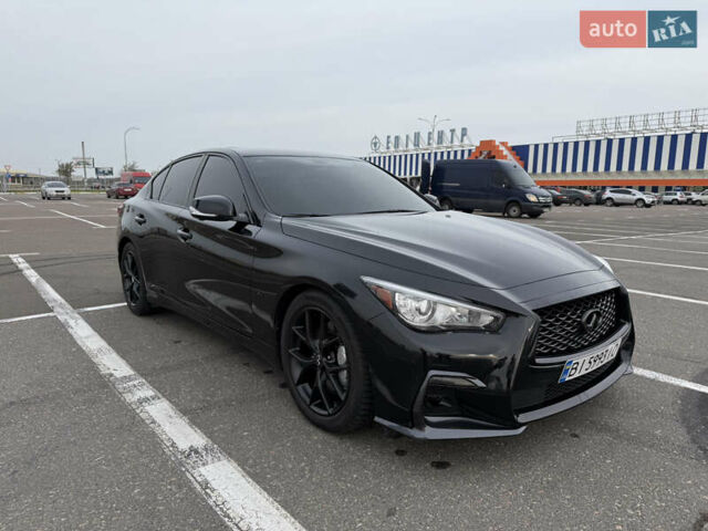 Чорний Інфініті Q50, об'ємом двигуна 3 л та пробігом 115 тис. км за 22000 $, фото 1 на Automoto.ua