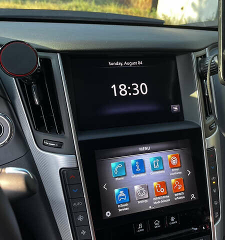 Черный Инфинити Q50, объемом двигателя 3 л и пробегом 55 тыс. км за 26750 $, фото 21 на Automoto.ua