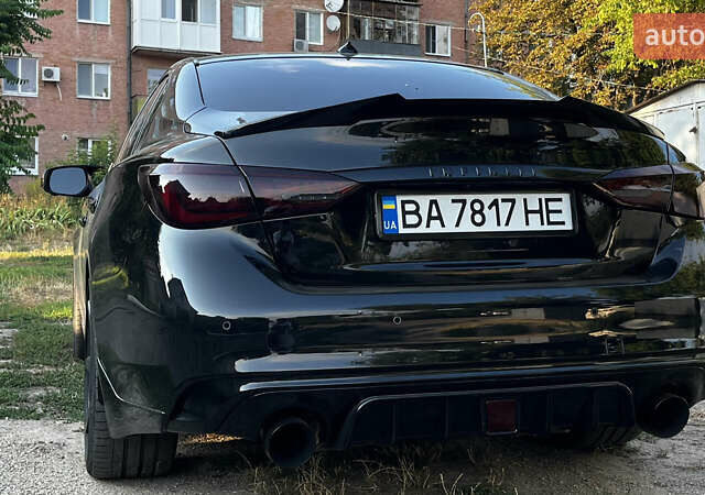 Черный Инфинити Q50, объемом двигателя 3 л и пробегом 55 тыс. км за 26750 $, фото 19 на Automoto.ua