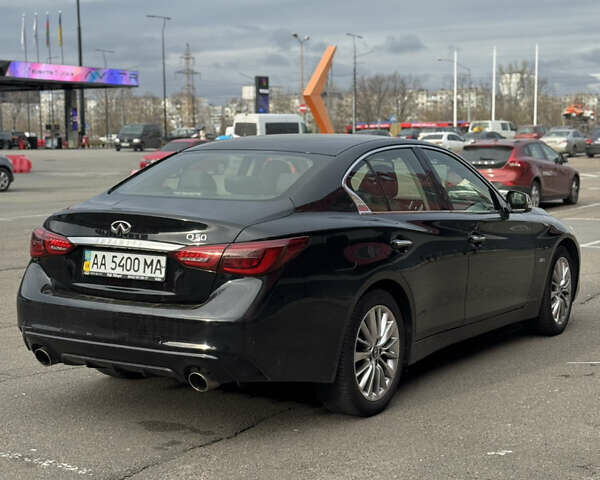 Черный Инфинити Q50, объемом двигателя 1.99 л и пробегом 66 тыс. км за 20000 $, фото 6 на Automoto.ua
