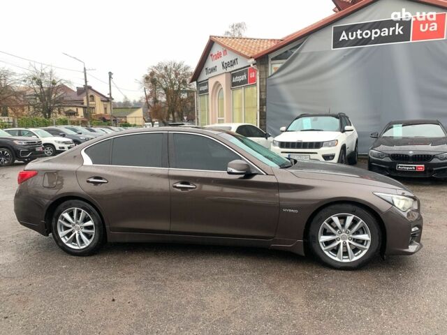 Коричневый Инфинити Q50, объемом двигателя 3.5 л и пробегом 124 тыс. км за 15340 $, фото 3 на Automoto.ua