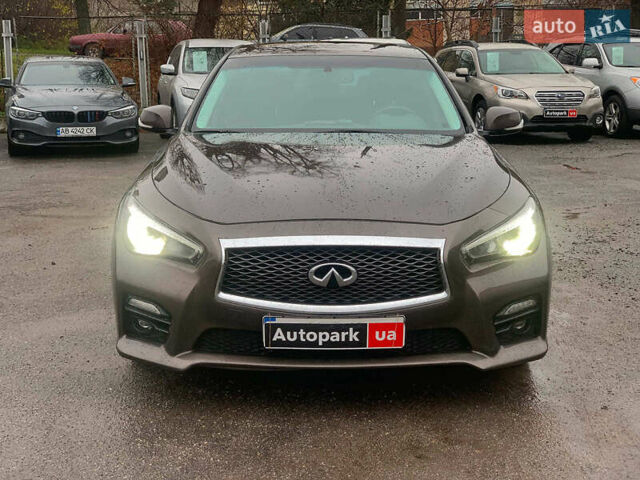 Коричневый Инфинити Q50, объемом двигателя 3.5 л и пробегом 124 тыс. км за 15340 $, фото 1 на Automoto.ua