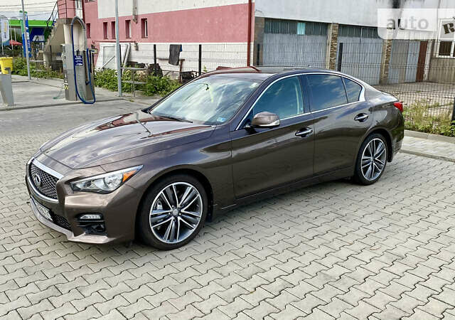 Коричневий Інфініті Q50, об'ємом двигуна 3 л та пробігом 92 тис. км за 17500 $, фото 10 на Automoto.ua