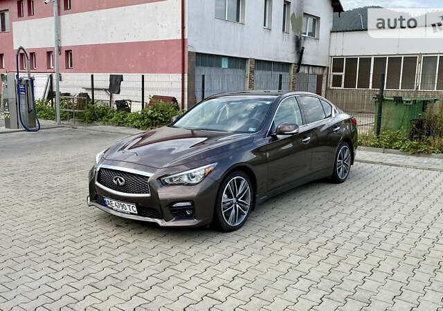 Коричневий Інфініті Q50, об'ємом двигуна 3 л та пробігом 92 тис. км за 17500 $, фото 11 на Automoto.ua