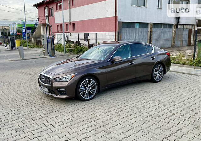 Коричневий Інфініті Q50, об'ємом двигуна 3 л та пробігом 92 тис. км за 17500 $, фото 13 на Automoto.ua