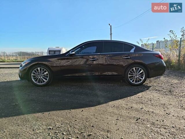 Коричневий Інфініті Q50, об'ємом двигуна 3 л та пробігом 76 тис. км за 17000 $, фото 2 на Automoto.ua