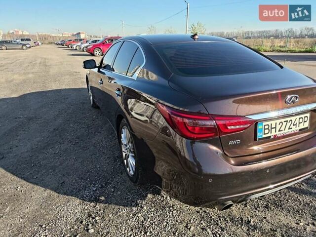Коричневий Інфініті Q50, об'ємом двигуна 3 л та пробігом 76 тис. км за 17000 $, фото 5 на Automoto.ua