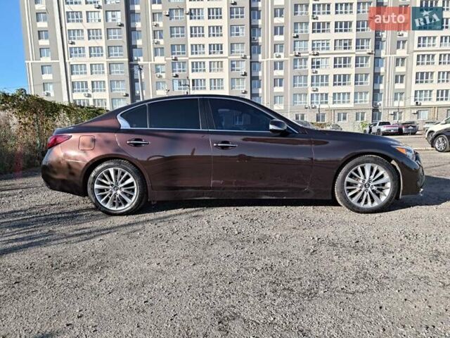 Коричневий Інфініті Q50, об'ємом двигуна 3 л та пробігом 76 тис. км за 17000 $, фото 3 на Automoto.ua