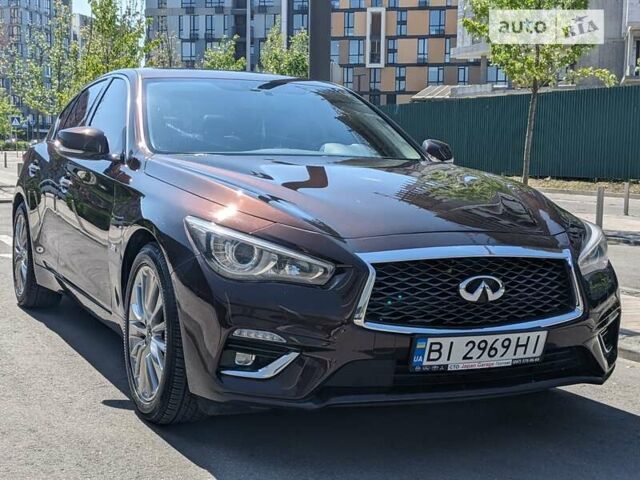 Коричневий Інфініті Q50, об'ємом двигуна 3 л та пробігом 74 тис. км за 21500 $, фото 1 на Automoto.ua