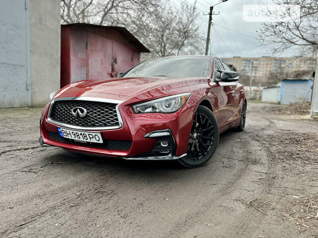 Червоний Інфініті Q50, об'ємом двигуна 3.7 л та пробігом 120 тис. км за 17800 $, фото 1 на Automoto.ua