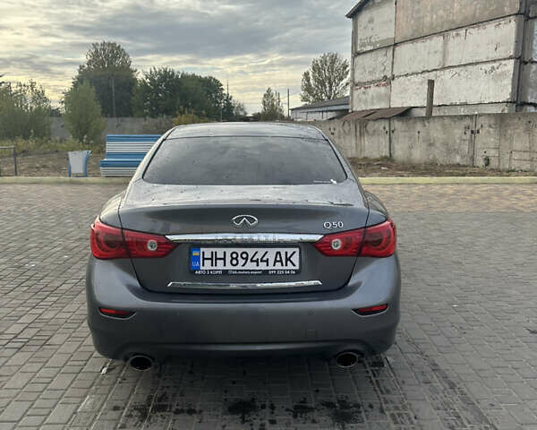 Серый Инфинити Q50, объемом двигателя 2.14 л и пробегом 145 тыс. км за 16000 $, фото 2 на Automoto.ua