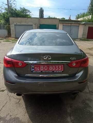 Серый Инфинити Q50, объемом двигателя 2.14 л и пробегом 144 тыс. км за 16000 $, фото 4 на Automoto.ua