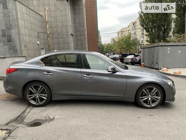 Сірий Інфініті Q50, об'ємом двигуна 3.7 л та пробігом 38 тис. км за 16000 $, фото 2 на Automoto.ua