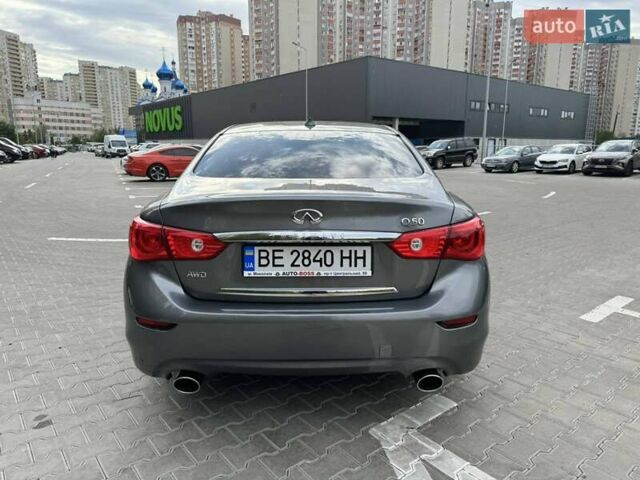 Серый Инфинити Q50, объемом двигателя 1.99 л и пробегом 190 тыс. км за 11900 $, фото 9 на Automoto.ua