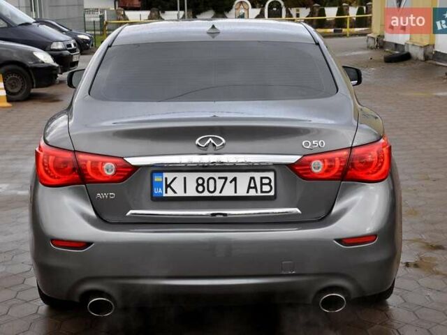Серый Инфинити Q50, объемом двигателя 3.7 л и пробегом 133 тыс. км за 12999 $, фото 10 на Automoto.ua