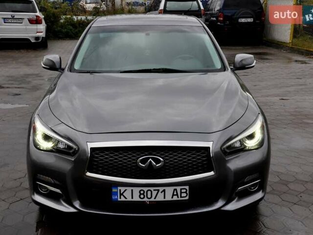 Серый Инфинити Q50, объемом двигателя 3.7 л и пробегом 133 тыс. км за 12999 $, фото 3 на Automoto.ua