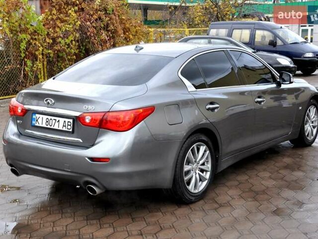 Серый Инфинити Q50, объемом двигателя 3.7 л и пробегом 133 тыс. км за 12999 $, фото 8 на Automoto.ua