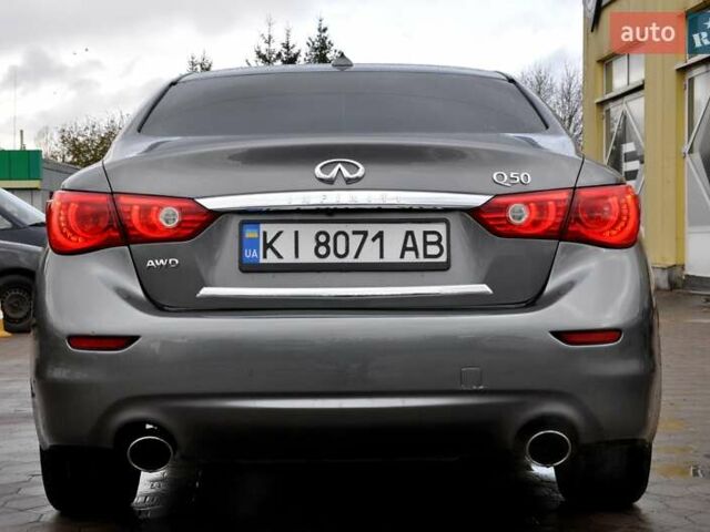 Серый Инфинити Q50, объемом двигателя 3.7 л и пробегом 133 тыс. км за 12999 $, фото 11 на Automoto.ua