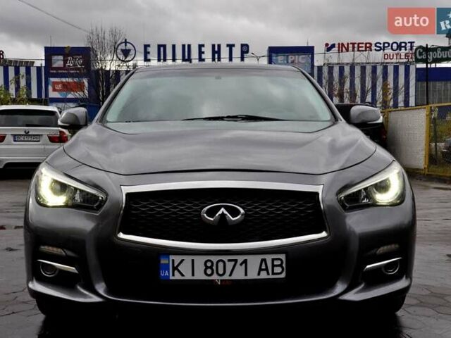 Серый Инфинити Q50, объемом двигателя 3.7 л и пробегом 133 тыс. км за 12999 $, фото 4 на Automoto.ua