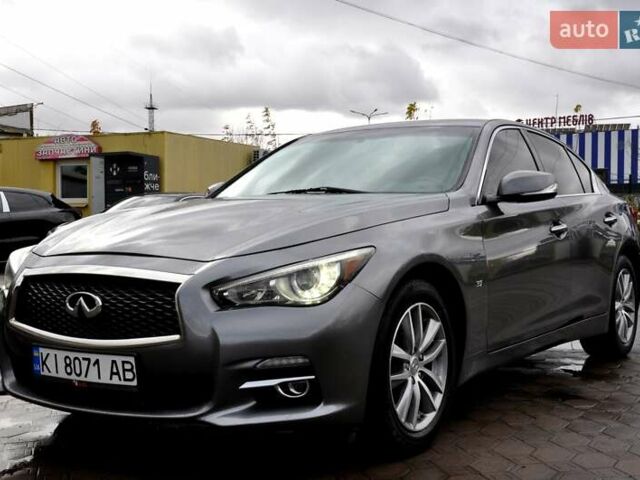 Серый Инфинити Q50, объемом двигателя 3.7 л и пробегом 133 тыс. км за 12999 $, фото 2 на Automoto.ua