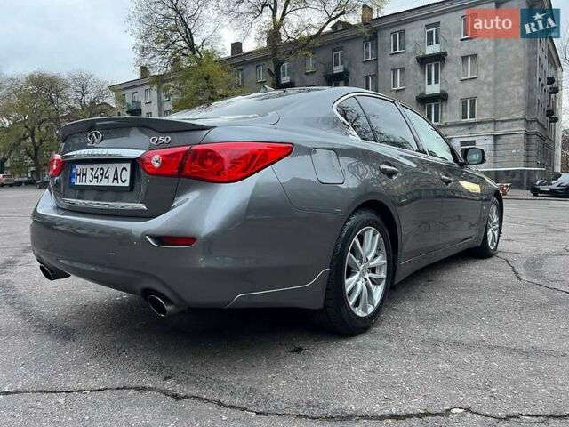Серый Инфинити Q50, объемом двигателя 3 л и пробегом 116 тыс. км за 11700 $, фото 18 на Automoto.ua