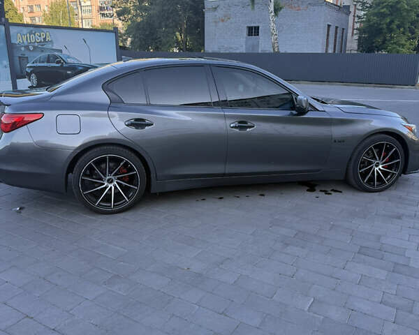 Серый Инфинити Q50, объемом двигателя 3 л и пробегом 177 тыс. км за 14999 $, фото 15 на Automoto.ua