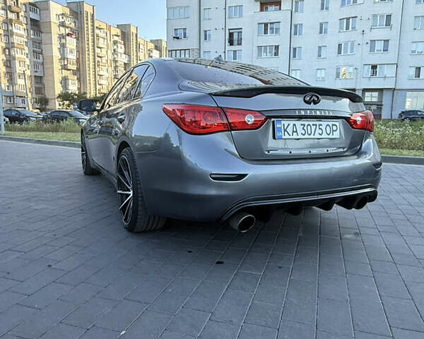 Серый Инфинити Q50, объемом двигателя 3 л и пробегом 177 тыс. км за 14999 $, фото 12 на Automoto.ua