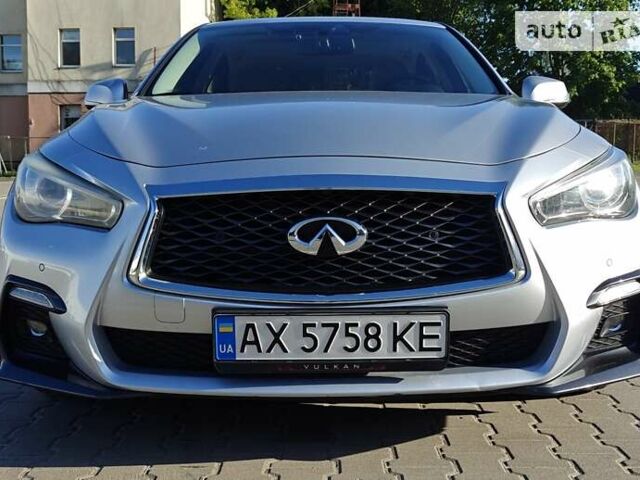 Сірий Інфініті Q50, об'ємом двигуна 3 л та пробігом 83 тис. км за 21400 $, фото 2 на Automoto.ua