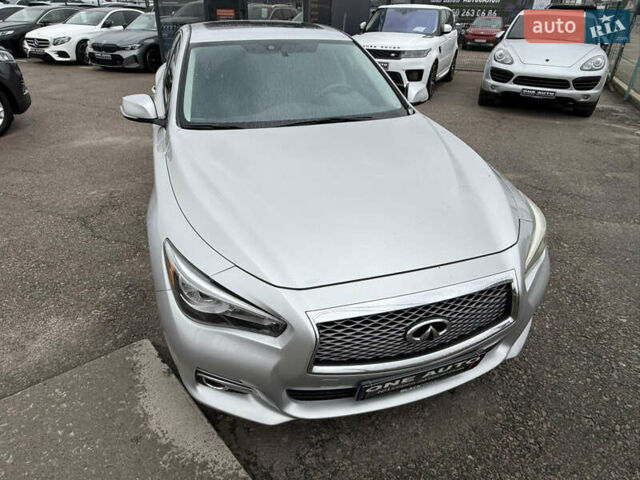 Серый Инфинити Q50, объемом двигателя 3 л и пробегом 132 тыс. км за 11990 $, фото 8 на Automoto.ua