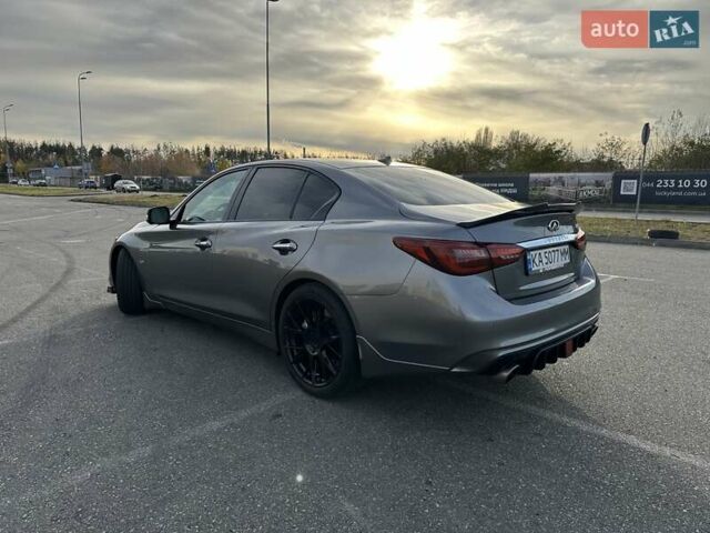 Серый Инфинити Q50, объемом двигателя 3 л и пробегом 118 тыс. км за 22800 $, фото 7 на Automoto.ua