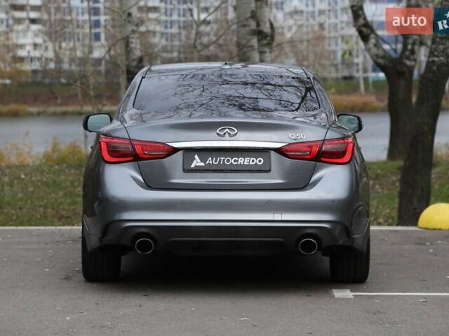 Серый Инфинити Q50, объемом двигателя 2.98 л и пробегом 100 тыс. км за 16500 $, фото 5 на Automoto.ua