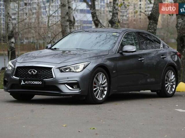 Серый Инфинити Q50, объемом двигателя 2.98 л и пробегом 100 тыс. км за 16500 $, фото 2 на Automoto.ua