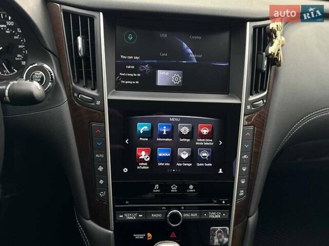 Серый Инфинити Q50, объемом двигателя 3 л и пробегом 170 тыс. км за 16500 $, фото 21 на Automoto.ua
