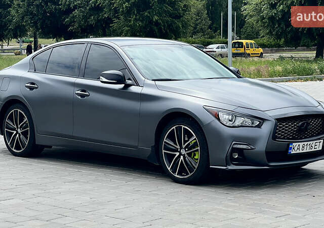 Серый Инфинити Q50, объемом двигателя 1.99 л и пробегом 180 тыс. км за 17700 $, фото 2 на Automoto.ua