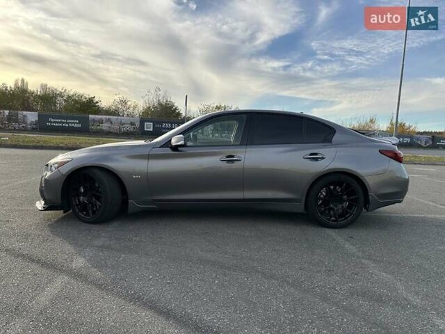 Серый Инфинити Q50, объемом двигателя 3 л и пробегом 118 тыс. км за 22800 $, фото 5 на Automoto.ua