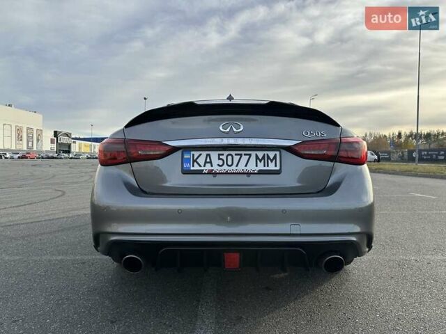 Серый Инфинити Q50, объемом двигателя 3 л и пробегом 118 тыс. км за 22800 $, фото 9 на Automoto.ua