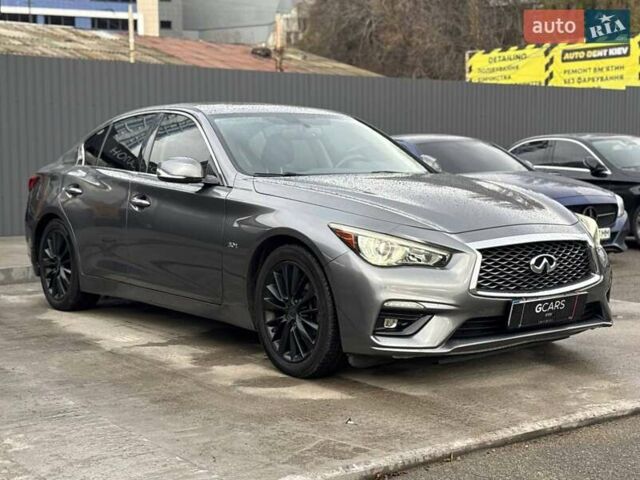 Серый Инфинити Q50, объемом двигателя 3 л и пробегом 170 тыс. км за 16500 $, фото 2 на Automoto.ua