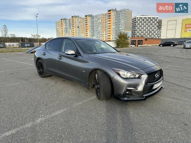 Серый Инфинити Q50, объемом двигателя 3 л и пробегом 118 тыс. км за 22800 $, фото 12 на Automoto.ua