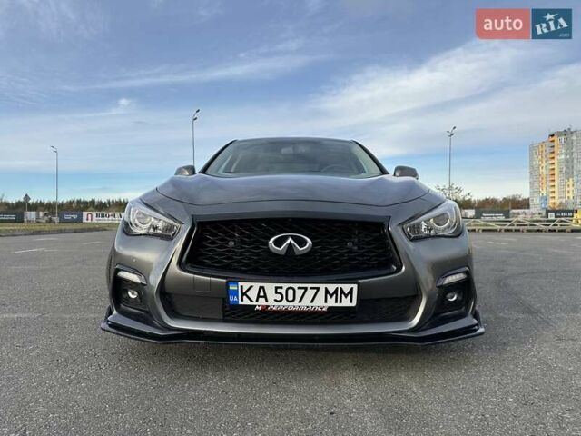 Серый Инфинити Q50, объемом двигателя 3 л и пробегом 118 тыс. км за 22800 $, фото 3 на Automoto.ua