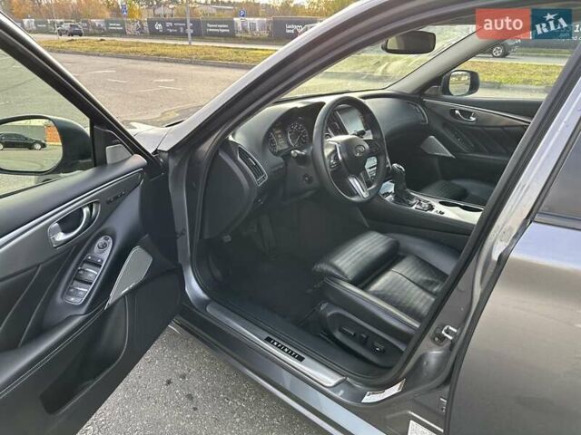 Серый Инфинити Q50, объемом двигателя 3 л и пробегом 118 тыс. км за 22800 $, фото 21 на Automoto.ua