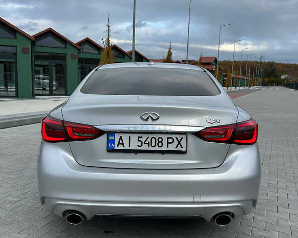 Сірий Інфініті Q50, об'ємом двигуна 3 л та пробігом 148 тис. км за 14500 $, фото 1 на Automoto.ua