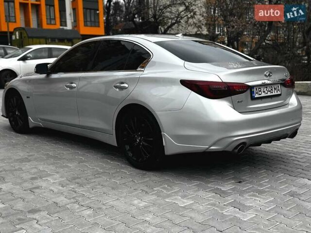 Сірий Інфініті Q50, об'ємом двигуна 3 л та пробігом 72 тис. км за 17400 $, фото 7 на Automoto.ua