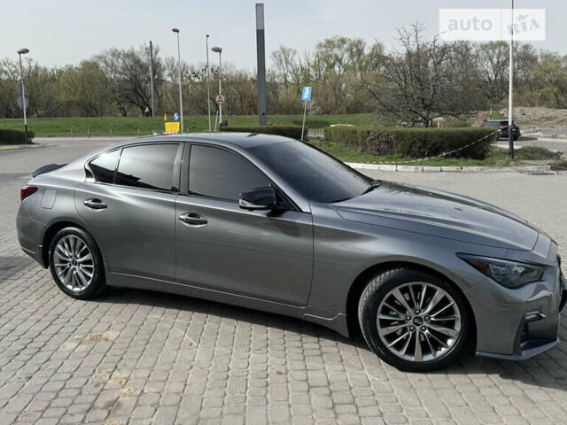 Сірий Інфініті Q50, об'ємом двигуна 3 л та пробігом 59 тис. км за 19200 $, фото 3 на Automoto.ua