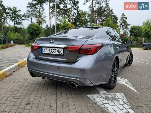 Сірий Інфініті Q50, об'ємом двигуна 3 л та пробігом 129 тис. км за 18500 $, фото 8 на Automoto.ua