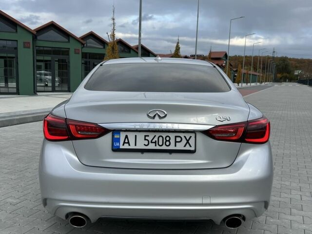 Сірий Інфініті Q50, об'ємом двигуна 3 л та пробігом 148 тис. км за 14500 $, фото 3 на Automoto.ua